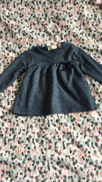 Robe zara 1/3 mois bleu