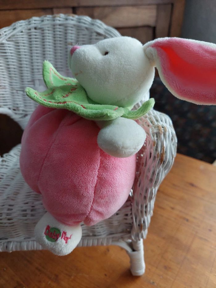 #P6 - Doudou peluche lapin boule Baby Nat' - photo numéro 3