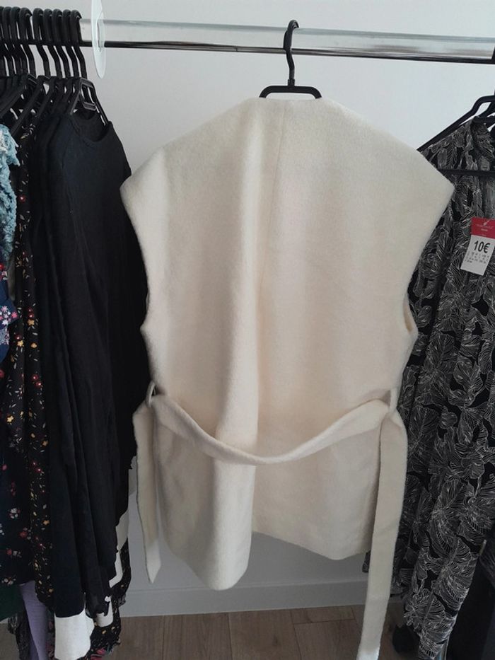 Gilet fourrure sans manches femme L - photo numéro 8