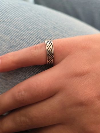 Bague argent taille 51