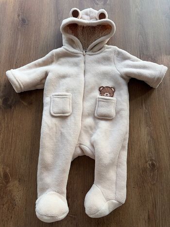 Combinaison bébé ourson Undiz 6 mois Polyester  Beige 
