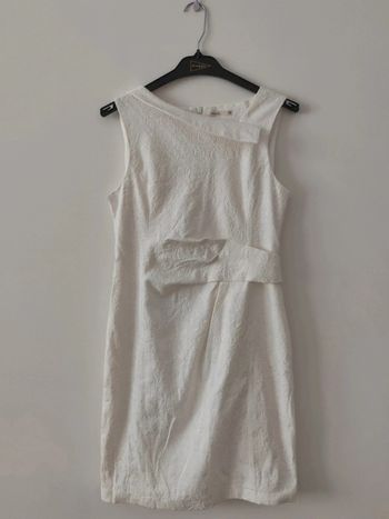 Vestido corto blanco de vestir