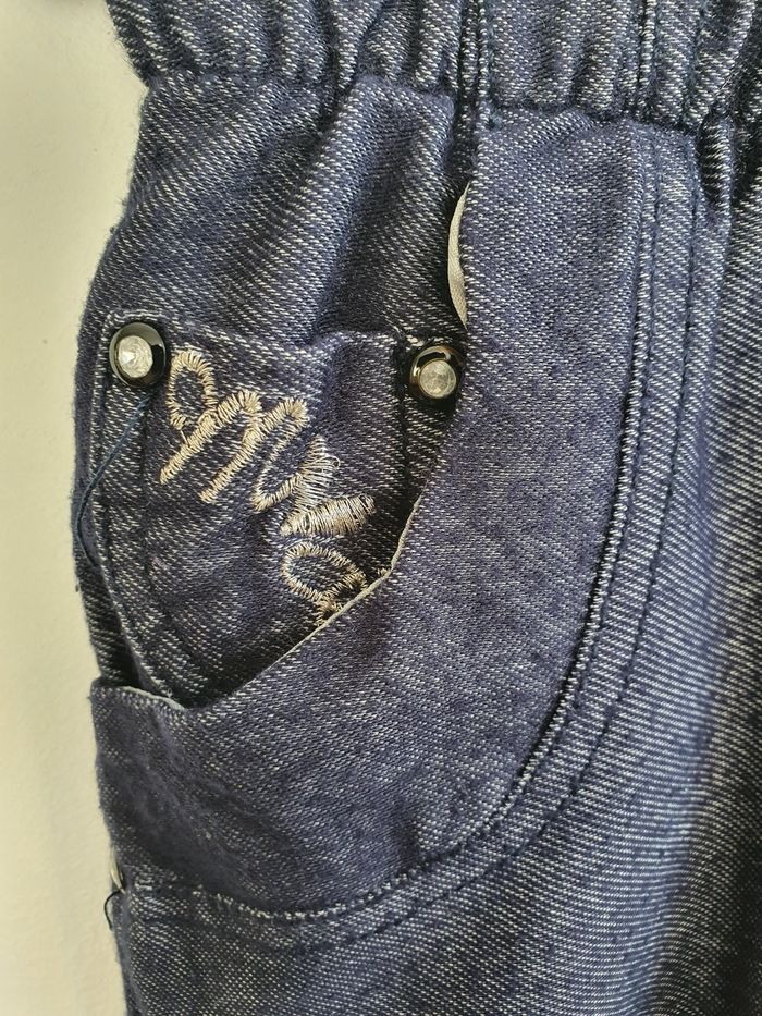 Leggings imitation jeans fille 2 ans - photo numéro 3