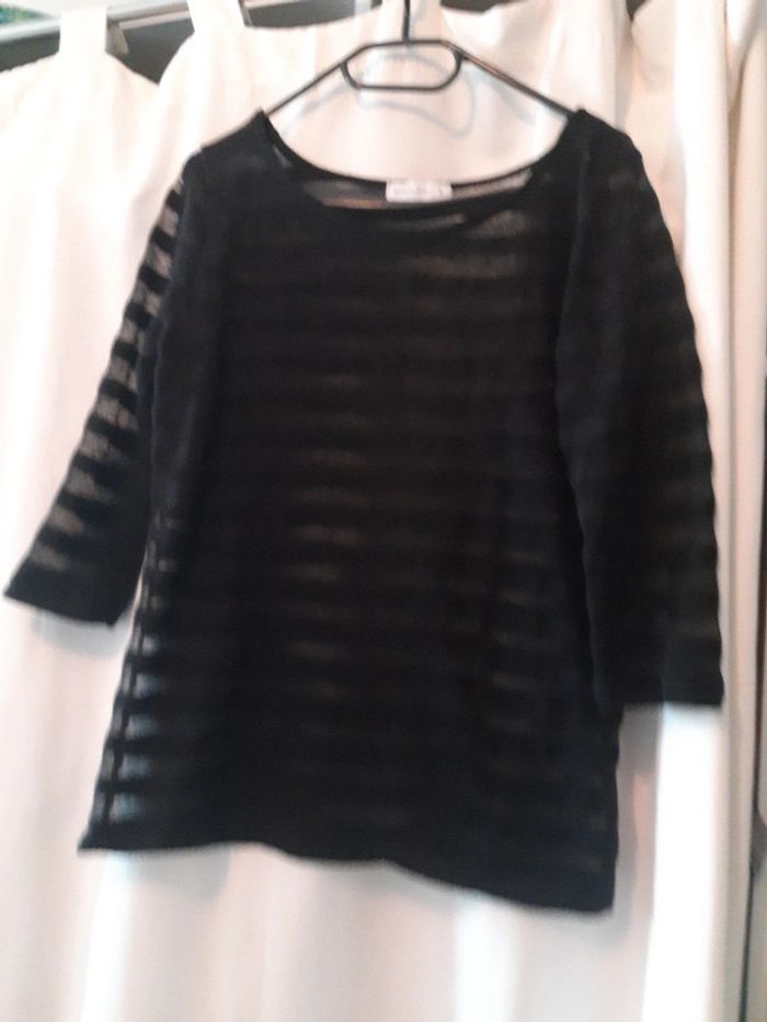 Pull fin rayures transparentes women only