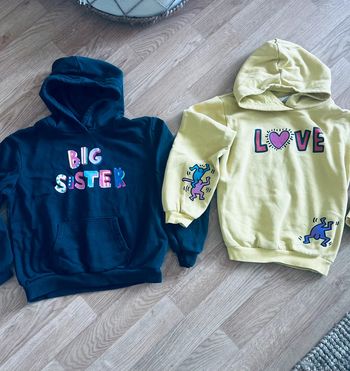 Lot de 2 sweat capuches hoodies filles 8-10ans