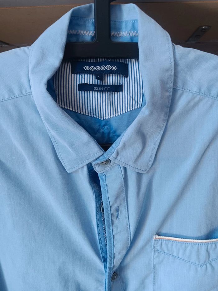 Chemise manches courtes slim fit Bonobo taille L - photo numéro 2