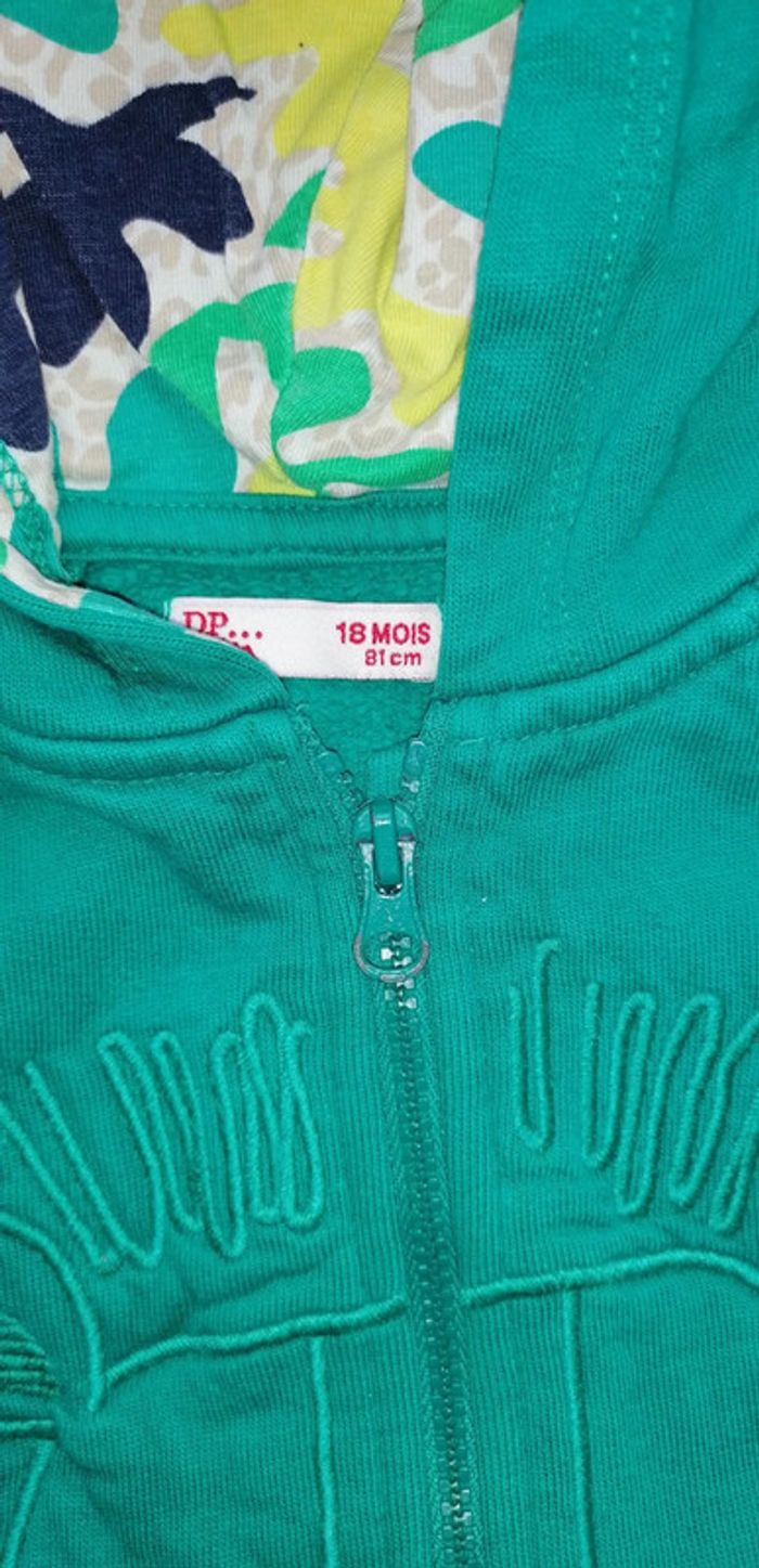 Veste zippée. DPAM. 18 mois - photo numéro 2