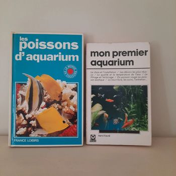 Lot de 2 livres Les poissons d aquarium et mon 1er aquarium