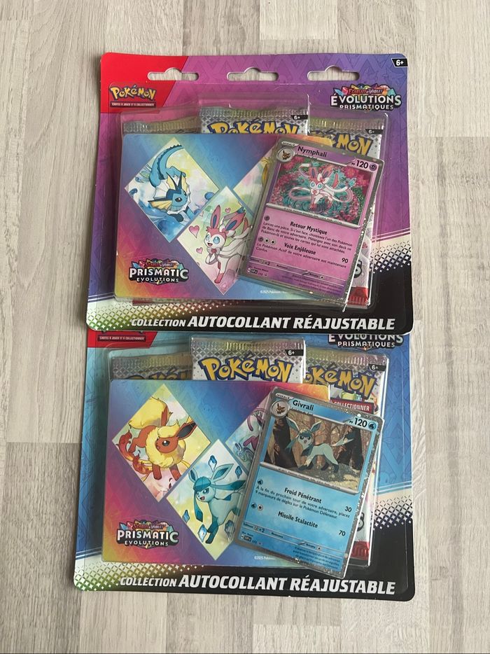 Tripack Pokémon Évolution prismatiques EV.8.5 Givrali + Nymphali FR Neuf scellé