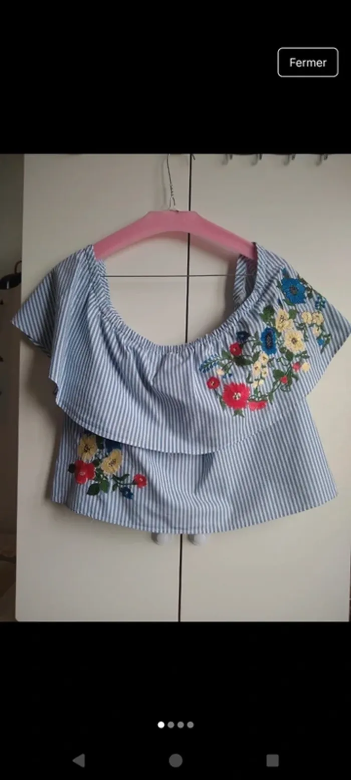 Top court en 100% coton