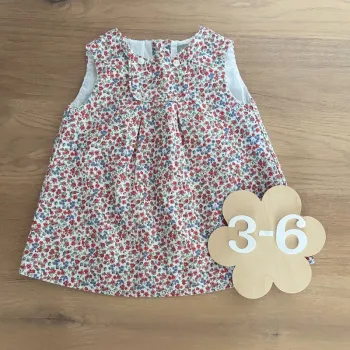 Robe à fleurs 3-6 mois