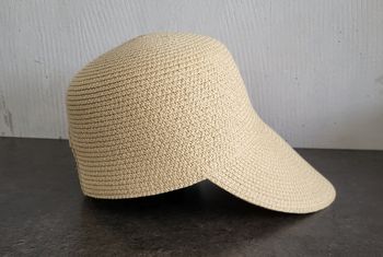 Casquette beige en paille taille 57 (M) en excellent état