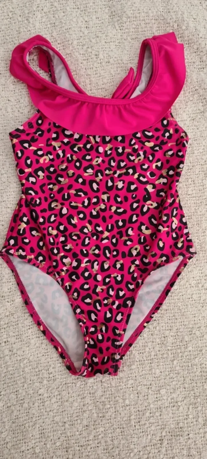 Maillot fille léopard 4ans