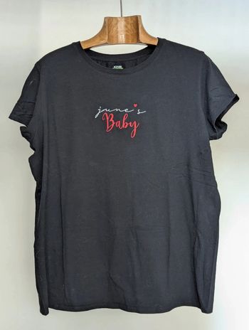 T-shirt noir imprimé "June's Baby" KIABI - Taille XXL