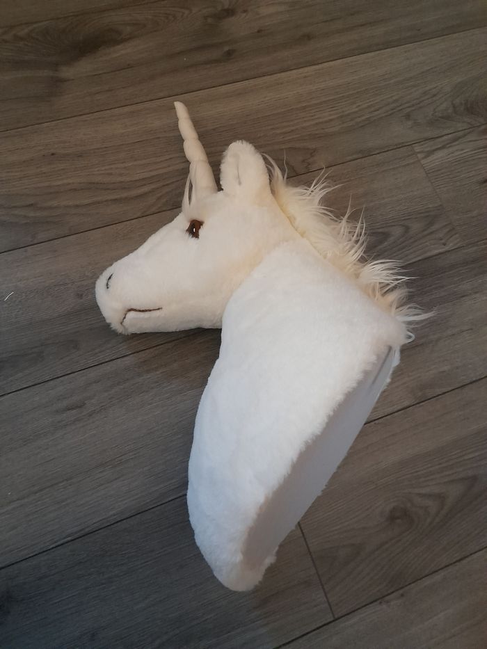 Tête de licorne peluche - photo numéro 2