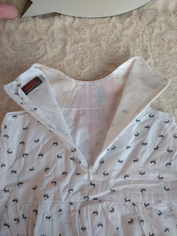 Robe doublée été Fille 18 mois Fleurs Fourmi Catimini 100% coton - photo numéro 11