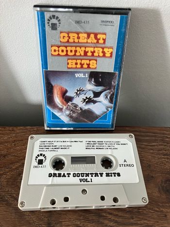 Cassette audio-Great Country Hits-Volume 1