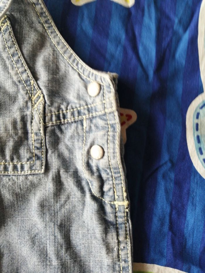 Salopette et t shirt col montant obaïbi 6 mois - photo numéro 8