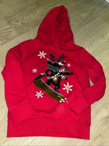 sweat à capuche pull noël c&a 9 ans