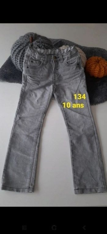 Jeans 10 ans gris