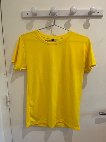t-shirt manches courtes jaune taille L