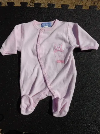 Pyjama rose 0 mois