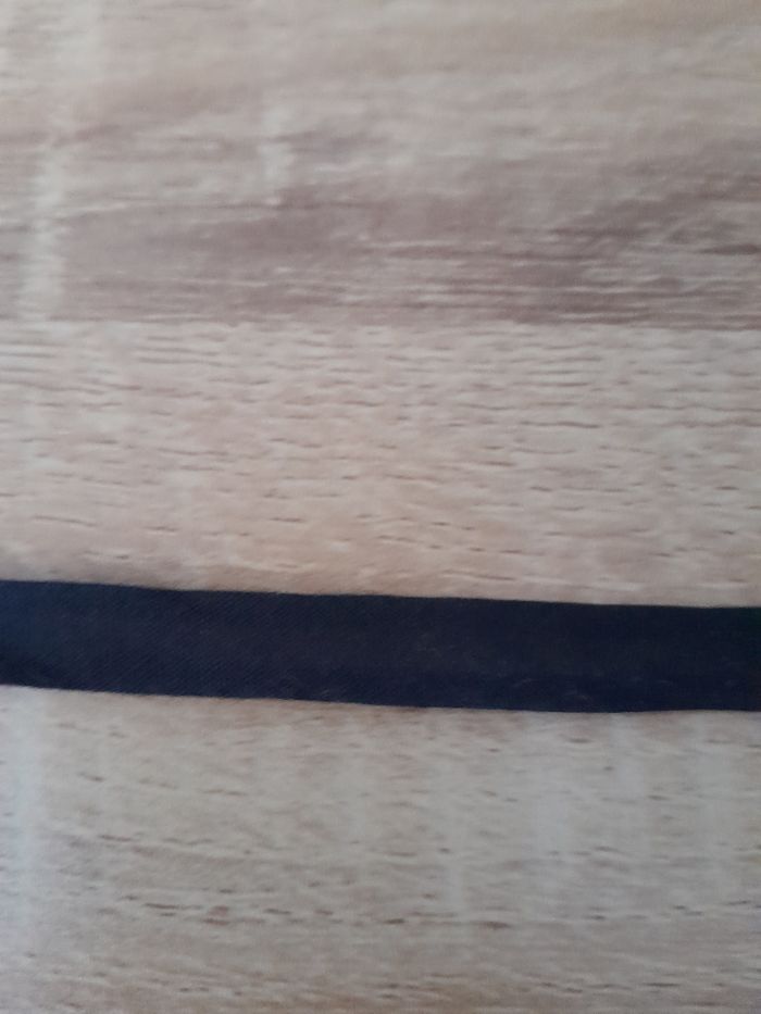 3m40 de biais plier noir coton 12mm de large - photo numéro 4