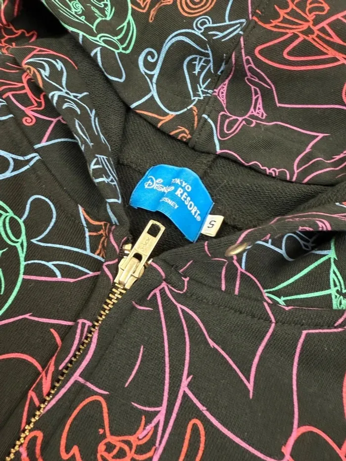 Hoodie gilet zippé à capuche Disney Aladin Tokyo Disneyland - photo numéro 8