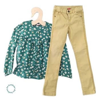 6 ans ensemble tape a l oeil blouse et pantalon