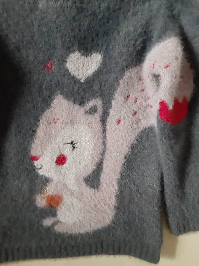 pull chaud écureuil fille - Gémo - 24 mois - photo numéro 4