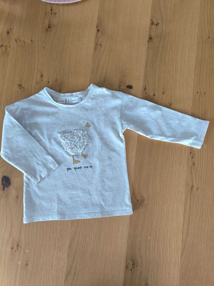 T-shirt ML beige Mango 24 mois