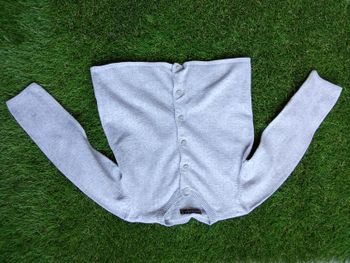 Gilet in extenso gris uni