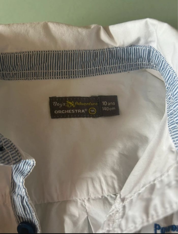 Très jolie chemise manches longues 10 ans orchestra - photo numéro 3