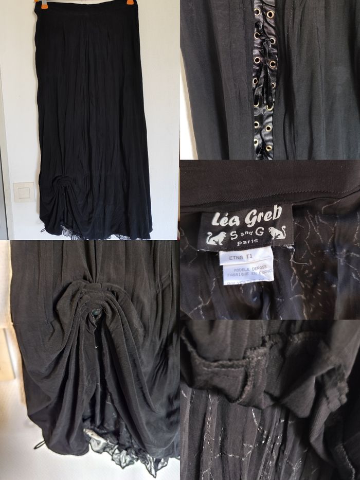Longue jupe noire taille 1 Etna lea greb s and g paris halloween