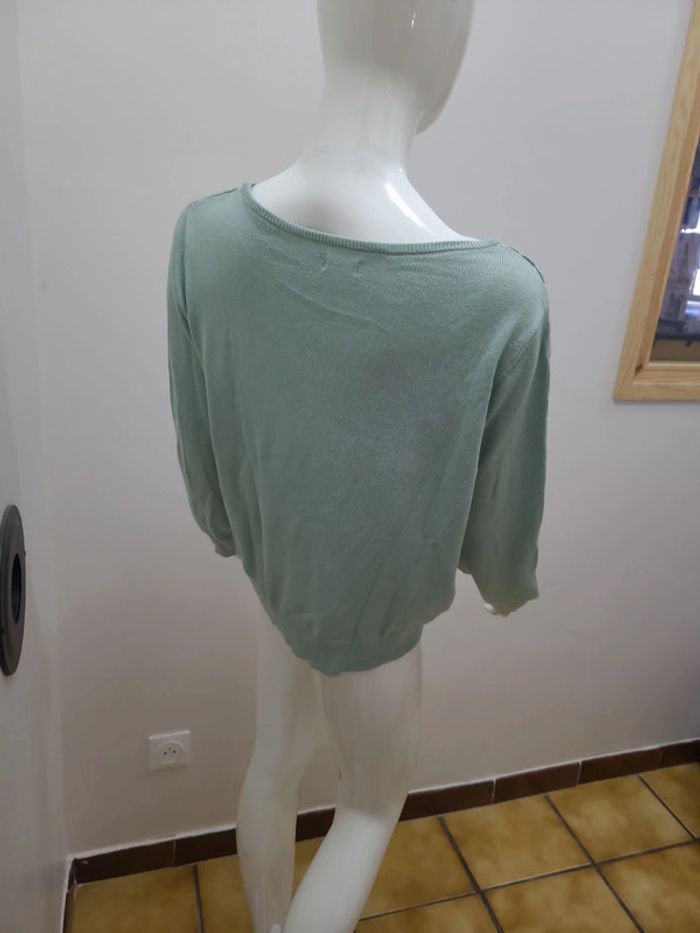 Jolie pull fin vert clair taille XL - photo numéro 8