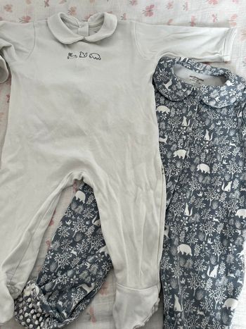 Lot 2 pyjamas Vertbaudet bio