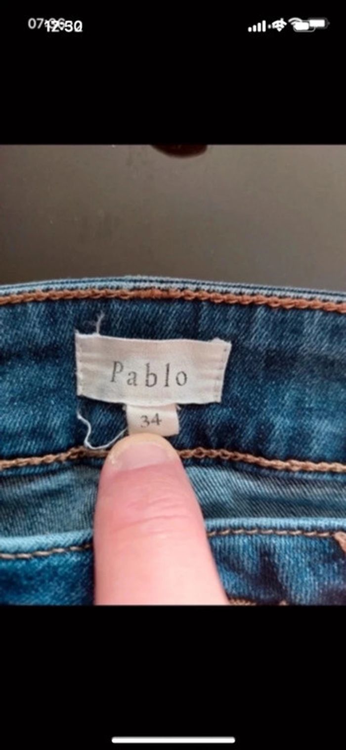 Jeans  Pablo taille 34 - photo numéro 3