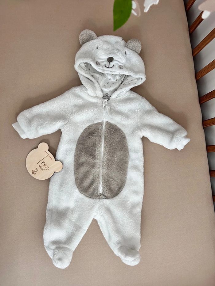 Combinaison pyjama ours ourson mixte combi pilote 3 mois
