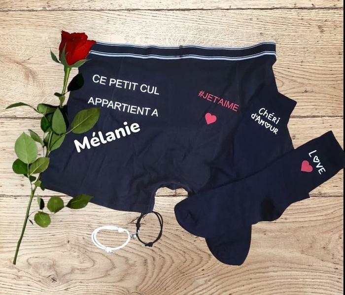 Box St Valentin  caleçon chaussette - photo numéro 2