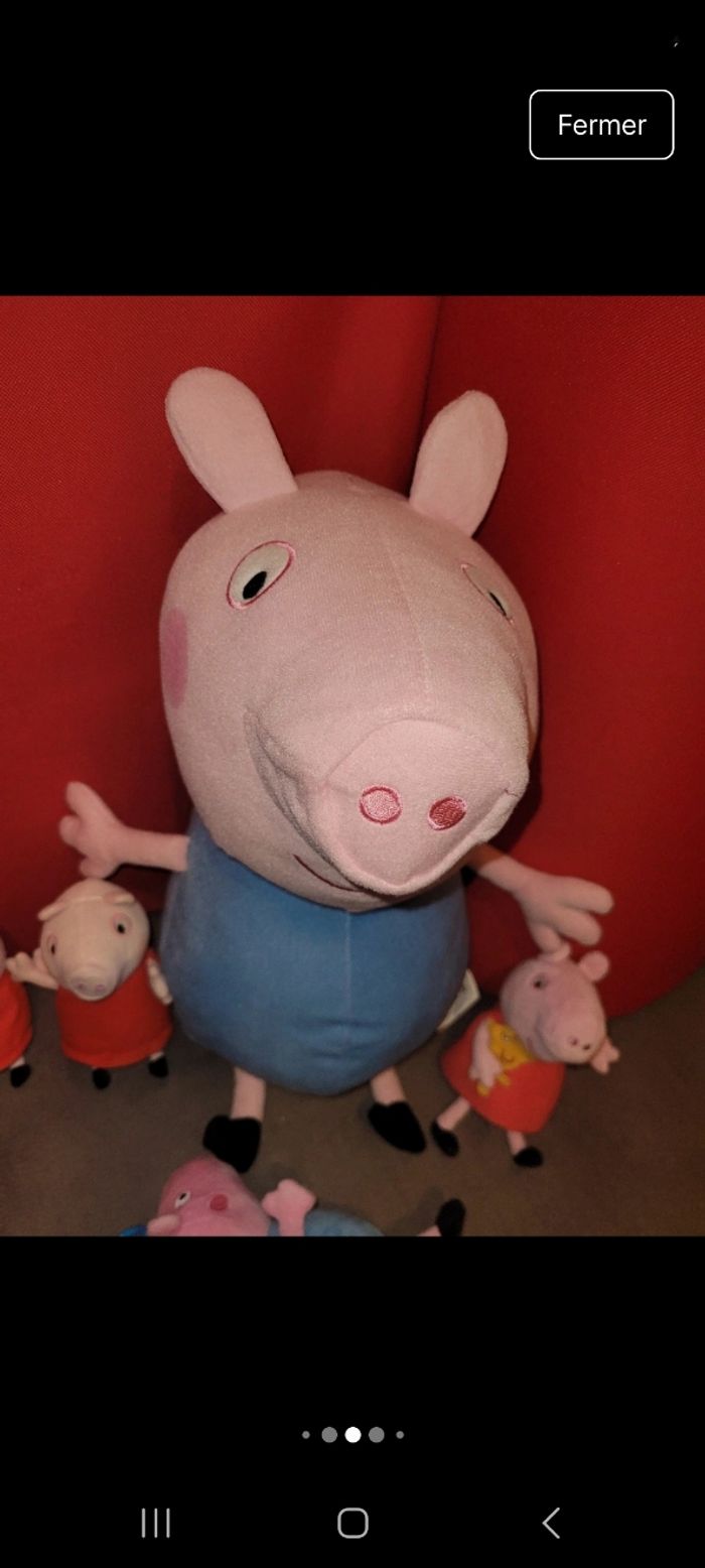 Lot peppa pig  grande et petite peluches /tbe et bon état - photo numéro 6