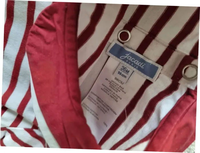 marinière jacadi rouge - photo numéro 3