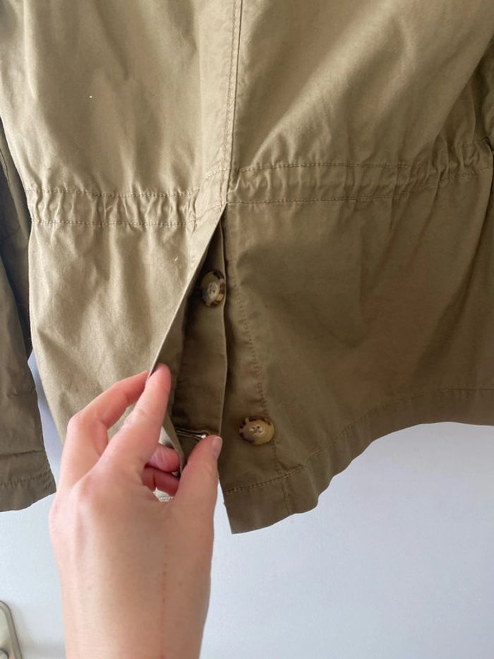 Veste trench court kaki carolle 36 - photo numéro 6