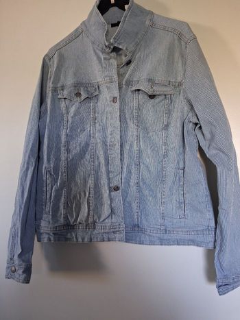 Blouson rayé bleu et blanc " t- 44 ' kiabi