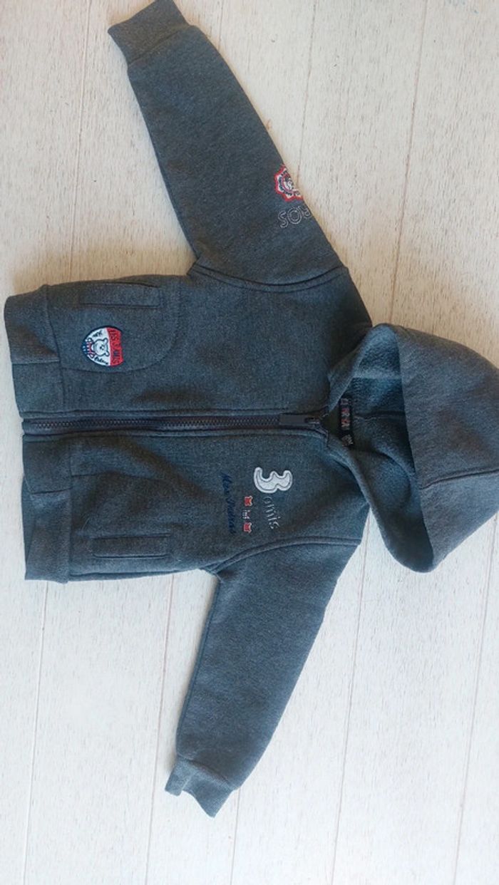 Veste à capuche 18 mois bon état