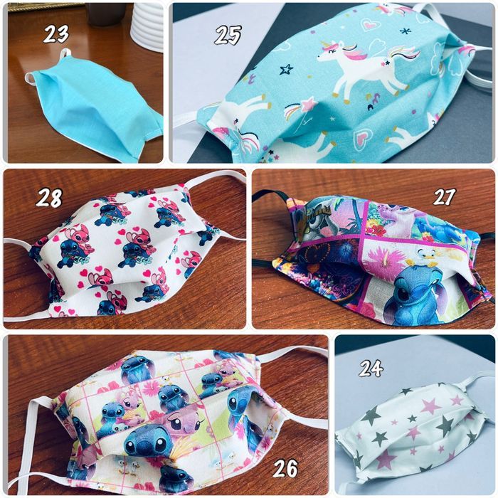 masque enfant réutilisable et lavable en tissus coton 3 épaisseurs - photo numéro 8