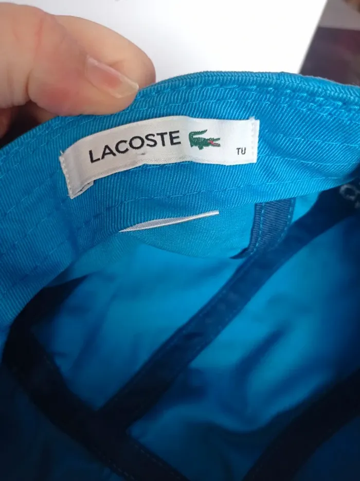 Casquette Lacoste bleu - photo numéro 5
