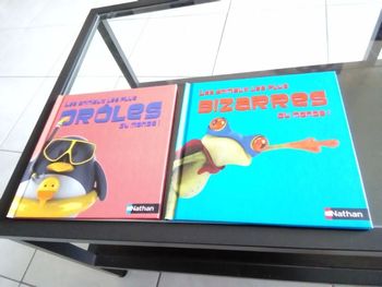 Lot de 2 livres "les animaux les plus drôles du monde" et "les plus bizarres"