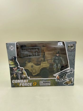 Coffret figurine + véhicule militaire combat Force 9 neuf