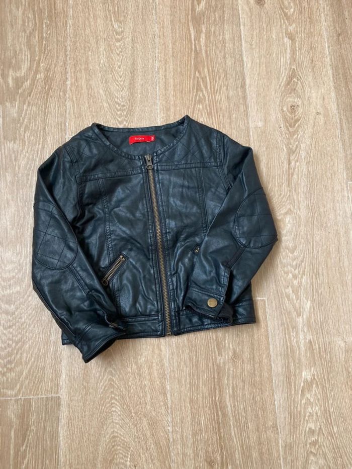 🎀 Veste similicuir noir 4 ans tissaia