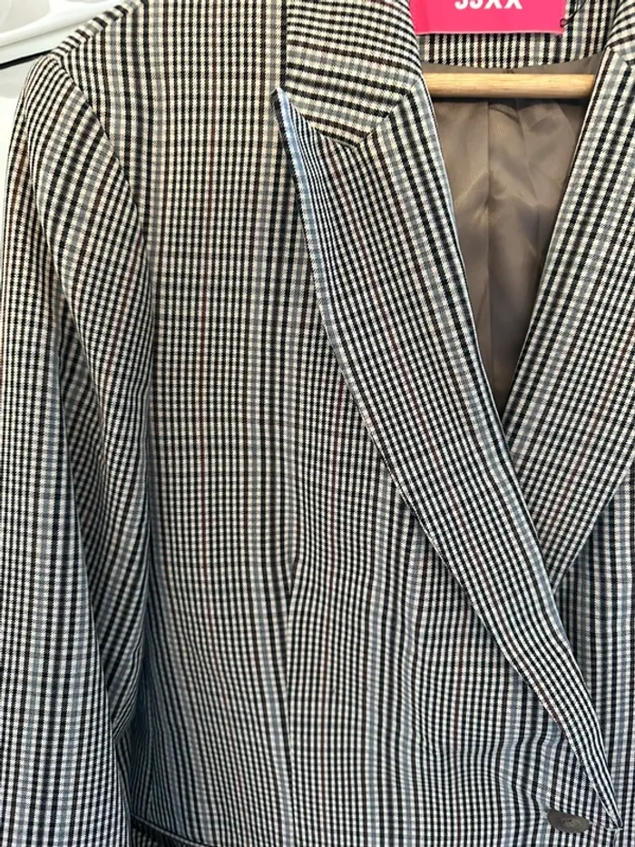 Blazer over size prince de galle - photo numéro 2